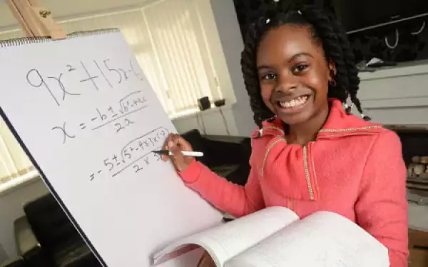 Nice Say!! 10-Year-Old Nigerian Math Genius, Esther Okade Plans To Build A Bank By Age 15 [Photo]